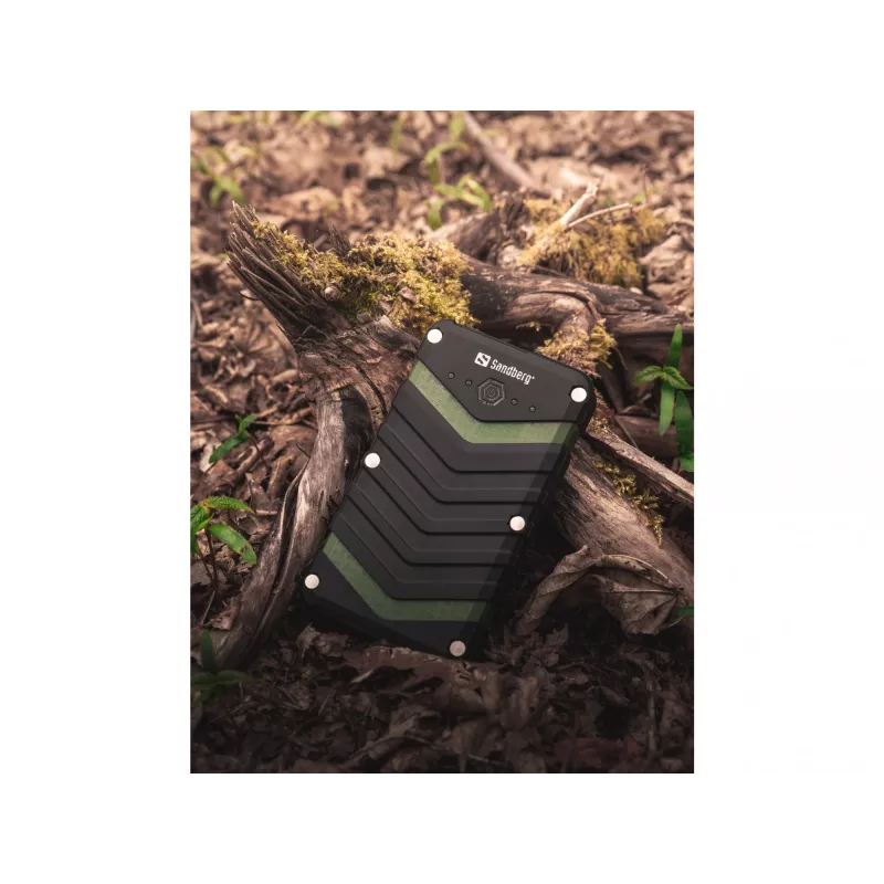 Sandberg Survivor Powerbank 20000, 20000 mAh, Lithium-Ionen (Li-Ion), Schwarz, Grün