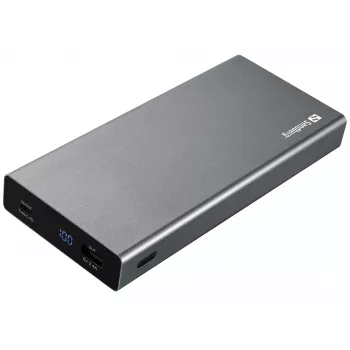 Sandberg Powerbank USB-C PD 100W 20000, 20000 mAh, Lithium-Ion (Li-Ion), Quick Charge 3.0, 100 W, Grau