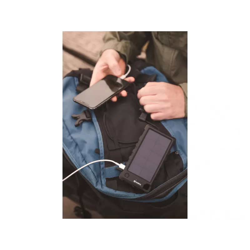 Sandberg Outdoor Solar Powerbank 10000, 10000 mAh, Schwarz