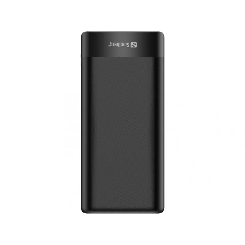 Sandberg Powerbank 20000 PD65W+2xQC3.0, 20000 mAh, Lithium-Ion (Li-Ion), Quick Charge 3.0, 65 W, Schwarz