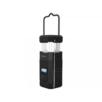 Sandberg Survivor Lantern All-in1 10000, batteriebetriebene Campinglaterne, Schwarz, IPX5, LED, USB C, Batterie