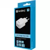 Sandberg AC Charger Dual USB 2.4+1A EU, Innenbereich, AC, USB, 5 V, Schwarz, Weiß