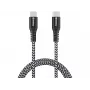 Sandberg Survivor USB-C-Kabel 1M 100W, 1 m, USB C, USB C, USB 2.0, Schwarz, Grau