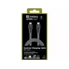 Sandberg Survivor USB-C-Kabel 1M 100W, 1 m, USB C, USB C, USB 2.0, Schwarz, Grau