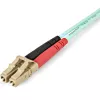StarTech.com 2 m (6 ft) LC/UPC auf LC/UPC OM4 Multimode Glasfaserkabel, 50/125 µm LOMMF/VCSEL Zipcord Faser, 100G, geringe Einfügedämpfung – LSZH Glasfaser-Patchkabel