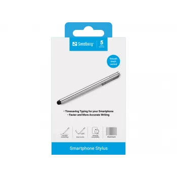 Sandberg Smartphone Stylus, Mobiltelefon/Smartphone, Silber, 5 g, 140 mm, 7 mm, 7 mm