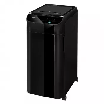Fellowes Aktenvernichter 550 Blatt automatische Zufuhr Kreuzschnitt AutoMax 550C mit 83-Liter-Auffangbehälter hohe Sicherheit P4