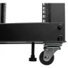 StarTech.com 4-Pfosten 12U Mobiler Open-Frame Server-Rack, Vier-Pfosten 19 Zoll Netzwerk-Rack mit Rädern, Rollbares Rack mit einstellbarer Tiefe für Computer/AV/Daten/IT-Ausrüstung – Rollen, Nivellierfüße oder Bodenmontage