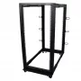 StarTech.com 4-Post 25U Mobiles Open-Frame-Server-Rack, Vier-Pfosten-19-Zoll-Netzwerk-Rack mit Rädern, Rollbares Rack mit einstellbarer Tiefe für Computer-/AV-/Daten-/IT-Ausrüstung – Rollen, Nivellierfüße oder Bodenmontage