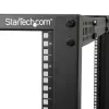 StarTech.com 4-Post 25U Mobiles Open-Frame-Server-Rack, Vier-Pfosten-19-Zoll-Netzwerk-Rack mit Rädern, Rollbares Rack mit einstellbarer Tiefe für Computer-/AV-/Daten-/IT-Ausrüstung – Rollen, Nivellierfüße oder Bodenmontage