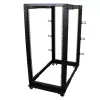 StarTech.com 4-Post 25U Mobiles Open-Frame-Server-Rack, Vier-Pfosten-19-Zoll-Netzwerk-Rack mit Rädern, Rollbares Rack mit einstellbarer Tiefe für Computer-/AV-/Daten-/IT-Ausrüstung – Rollen, Nivellierfüße oder Bodenmontage
