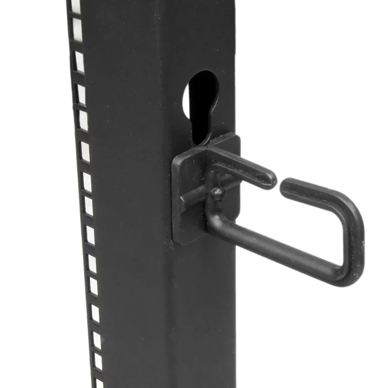 StarTech.com 4-Post 8U Mobiles Open-Frame-Serverrack, Vier-Pfosten 19-Zoll-Netzwerkrack mit Rädern, Kleines Rollbares Rack mit einstellbarer Tiefe für Computer/AV/Daten/IT-Ausrüstung – Rollen, Nivellierfüße oder Bodenmontage