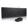 Lenovo Essential Wired Combo Schwarz US Euro Tastatur Maus enthalten Universal USB