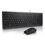 Lenovo Essential Wired Combo Schwarz US Euro Tastatur Maus enthalten Universal USB