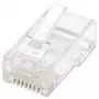 Intellinet RJ45 Modularstecker, Cat6, UTP, 2-zinkig, für Litzenleiter, 15 µ vergoldete Kontakte, 100er-Pack