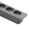 Power Extension Qoltec 50275 1.8m 5 AC Outlets Indoor Grau