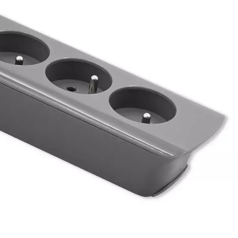 Power Extension Qoltec 50275 1.8m 5 AC Outlets Indoor Grau