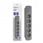 Power Extension Qoltec 50275 1.8m 5 AC Outlets Indoor Grau