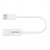 Manhattan USB-A Gigabit Netzwerkadapter, Weiß, 10/100/1000 Mbit/s Netzwerk, USB 3.0, Ethernet, RJ45, drei Jahre Garantie, entspricht USB31000SW.
