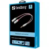Sandberg Headset-Adapter Dual-Einfach, 3,5-mm-TRS, Stecker, Buchse, Weiß