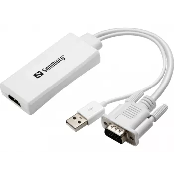 Sandberg VGA+Audio-zu-HDMI-Konverter