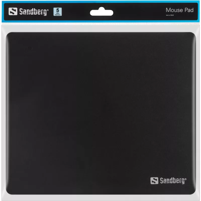 Sandberg Mauspad Schwarz, Schwarz, Monochrom