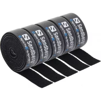 Sandberg Kabel Klett-Kabelbinder 5er-Pack, Klett-Kabelbinder, Schwarz, 1000 mm, 73 g, 50 mm, 50 mm