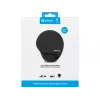 Sandberg Memory Foam Mauspad Rund, Schwarz, Einfarbig, Memory-Schaum, Handgelenkauflage, Rutschfeste Unterseite