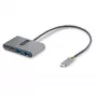 StarTech.com 4-Port USB-C Hub mit 100W Power Delivery Pass-Through – 2x USB-A + 2x USB-C – USB 3.0 5Gbps – 1ft (30cm) langes Kabel – Tragbarer USB Type-C auf USB-A/C Hub