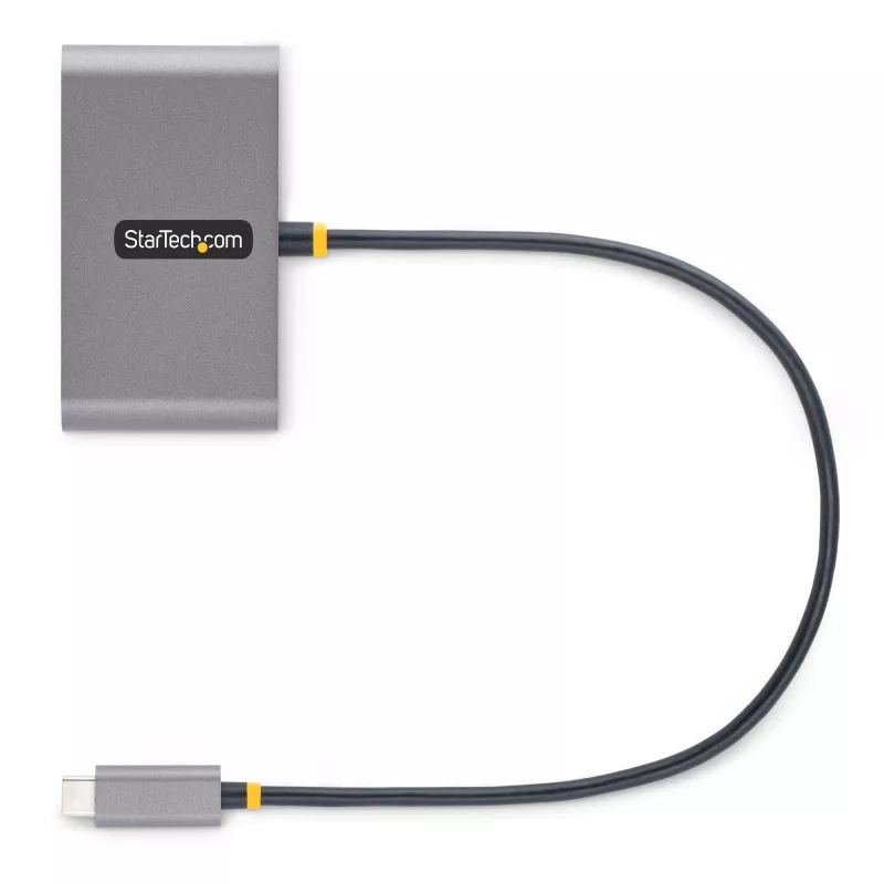 StarTech.com 4-Port USB-C Hub mit 100W Power Delivery Pass-Through – 2x USB-A + 2x USB-C – USB 3.0 5Gbps – 1ft (30cm) langes Kabel – Tragbarer USB Type-C auf USB-A/C Hub