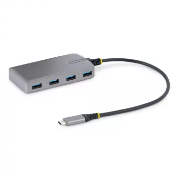 StarTech.com 4-Port USB-C Hub - 5Gbit/s - busgespeist - USB-C auf 4x USB-A Hub mit optionalem Hilfsstromeingang - tragbarer Desktop/Laptop USB Hub - 30 cm Kabel - USB Erweiterungs-Hub