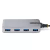StarTech.com 4-Port USB-C Hub - 5Gbit/s - busgespeist - USB-C auf 4x USB-A Hub mit optionalem Hilfsstromeingang - tragbarer Desktop/Laptop USB Hub - 30 cm Kabel - USB Erweiterungs-Hub