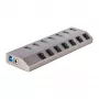 StarTech.com 7-Port selbstversorgter USB-C-Hub mit individuellen Ein-/Ausschaltern, USB 3.0 5Gbps Erweiterungshub mit Netzteil, Desktop/Laptop USB-C zu USB-A Hub, USB Typ C Hub mit BC 1.2