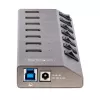 StarTech.com 7-Port selbstversorgter USB-C-Hub mit individuellen Ein-/Ausschaltern, USB 3.0 5Gbps Erweiterungshub mit Netzteil, Desktop/Laptop USB-C zu USB-A Hub, USB Typ C Hub mit BC 1.2