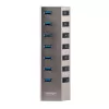 StarTech.com 7-Port selbstversorgter USB-C-Hub mit individuellen Ein-/Ausschaltern, USB 3.0 5Gbps Erweiterungshub mit Netzteil, Desktop/Laptop USB-C zu USB-A Hub, USB Typ C Hub mit BC 1.2