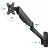 Techly ICA-LCD G112E Monitorhalterung / Ständer 81,3 cm (32 Zoll) Wand Schwarz