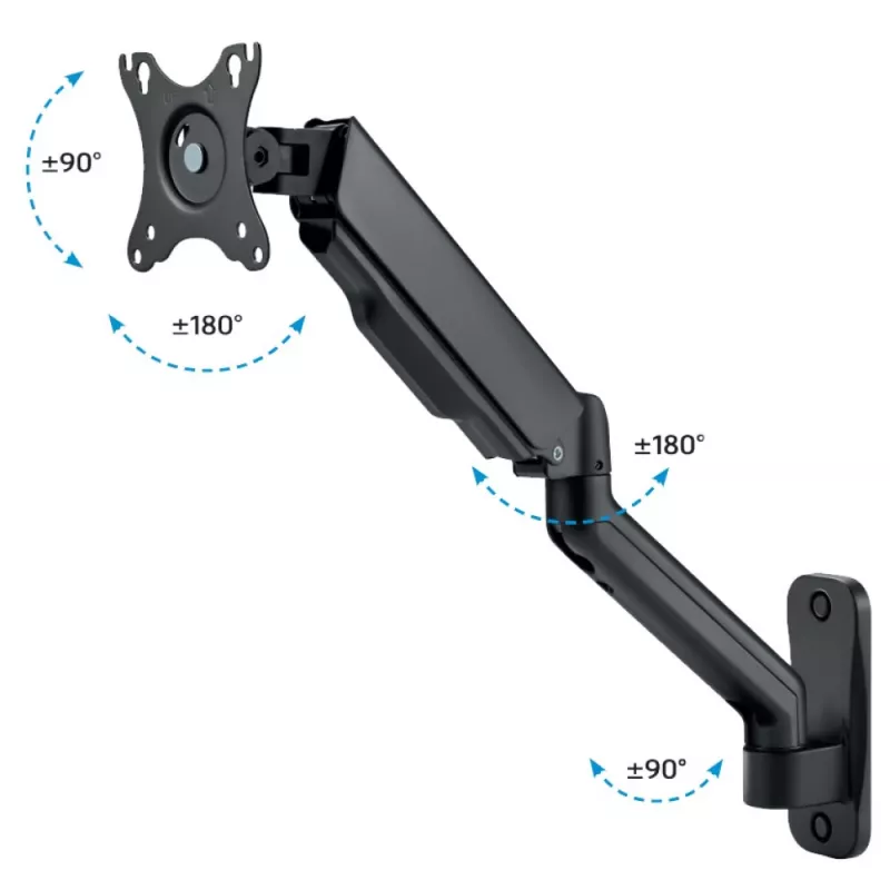 Techly ICA-LCD G112E Monitorhalterung / Ständer 81,3 cm (32 Zoll) Wand Schwarz