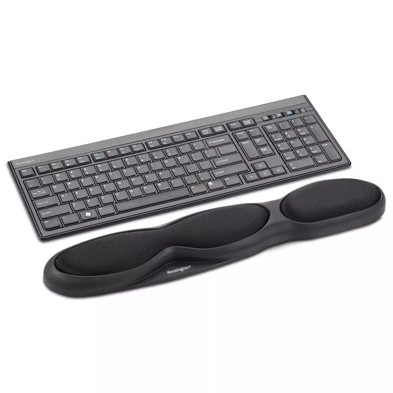 Kensington Comfort Gel Tastatur-Handballenauflage — Schwarz, Schwarz, Taiwan, 490 g, 1 Stück