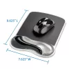 Kensington Duo Gel Maus Pad Light Smoke/Dark Smoke, Grau, Monochromatisch, Gel, Handgelenkauflage