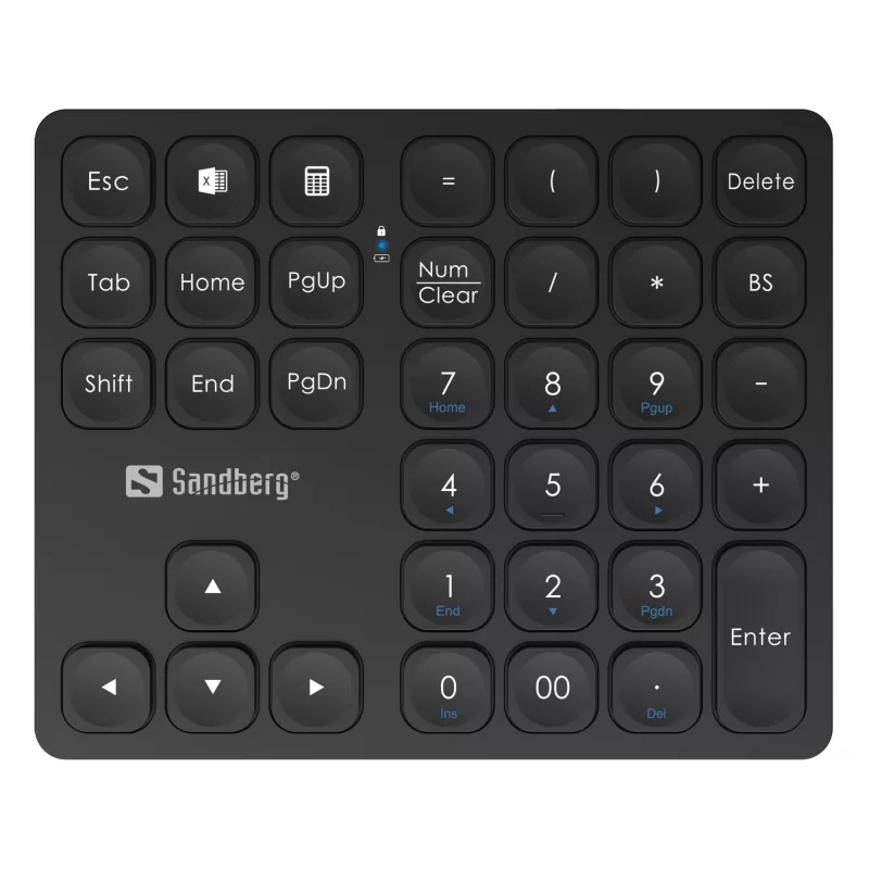 Numerisches Tastenfeld Sandberg Wireless Numeric Keypad Pro Membran 36 Tasten