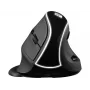 Sandberg Wireless Vertical Maus Pro, Rechtshänder, Vertikales Design, Optisch, RF Wireless, 1600 DPI, Schwarz