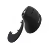 Sandberg Wireless Vertical Maus Pro, Rechtshänder, Vertikales Design, Optisch, RF Wireless, 1600 DPI, Schwarz