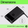 HP USB-C 65W Laptop-Ladegerät, Laptop, Innenbereich, 90 V, 47 - 63 Hz, 65 W, 5 - 20 V