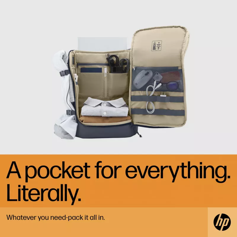 HP Travel 25 Liter 15.6 Iron Grau Laptop-Rucksack, Rucksack, 39,6 cm (15,6 Zoll), 860 g