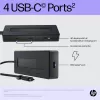 HP 4K USB-C Multiport Hub, USB Type-C, USB 3.2 Gen 2 (3.1 Gen 2) Type-C, 10000 Mbit/s, Schwarz, 4K Ultra HD, China