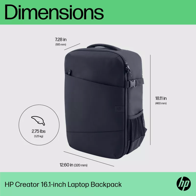 HP Creator 16.1-Zoll Laptop-Rucksack, Rucksack, 1,25 kg