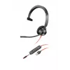 HP Poly Poly Blackwire 3315 USB-A Headset, Kabelgebunden, 20 - 20000 Hz, Büro/Callcenter, 102 g, Headset, Schwarz, Rot