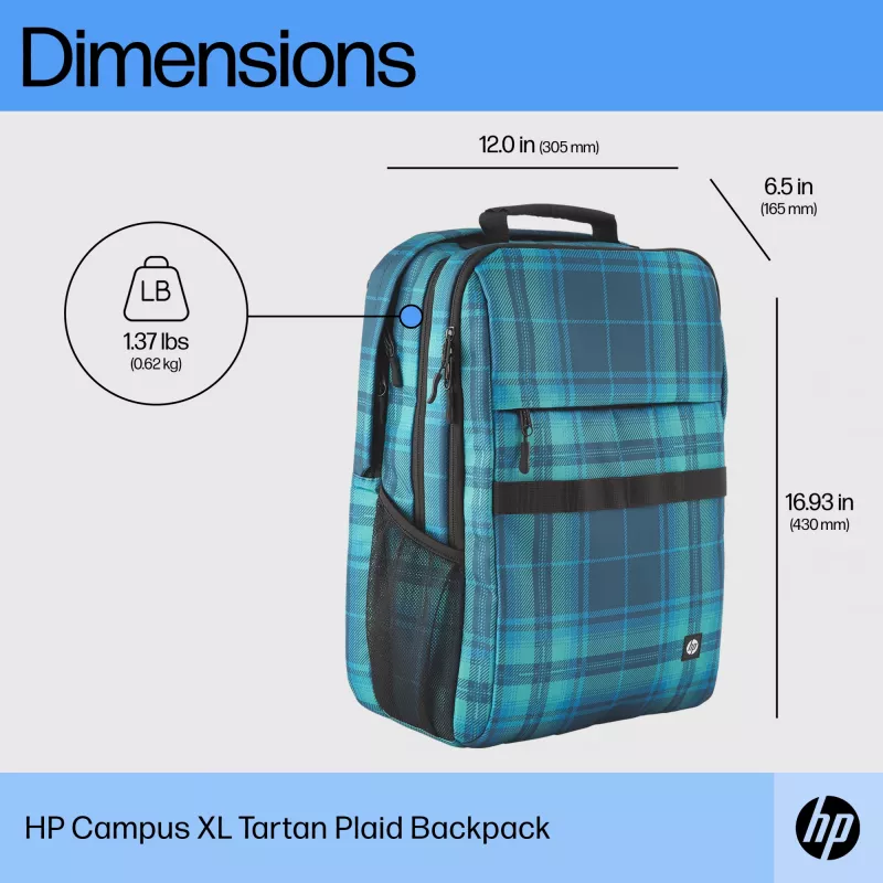 HP Campus XL Marble Stone Rucksack, Rucksack, 40,6 cm (16 Zoll), 620 g
