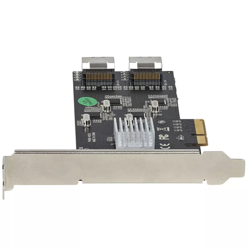 StarTech.com 8-Port SATA PCIe-Karte – PCI Express 6 Gbit/s SATA-Erweiterungskarte mit 4 Host-Controllern – SATA PCIe-Controllerkarte – PCI-e x4 Gen 2 auf SATA III – SATA HDD/SSD