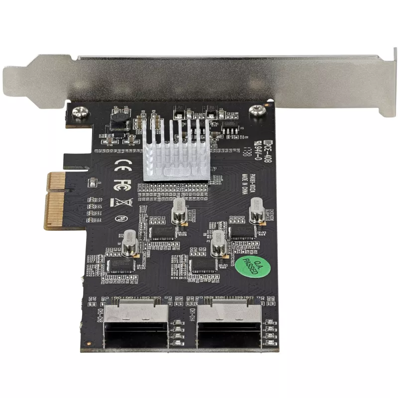 StarTech.com 8-Port SATA PCIe-Karte – PCI Express 6 Gbit/s SATA-Erweiterungskarte mit 4 Host-Controllern – SATA PCIe-Controllerkarte – PCI-e x4 Gen 2 auf SATA III – SATA HDD/SSD
